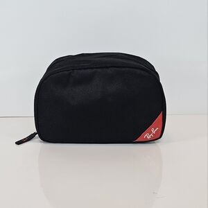 Ray-Ban Black and Red Toiletry Bag Travel Bag